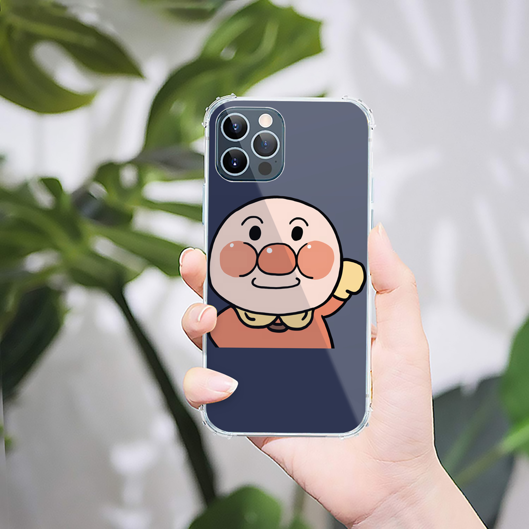（画像用） アンパンマン Anpanman 【iPhone 12シリーズ対応】透明スマホケース（クリアソフトケース）